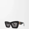 Beveled Cateye sunglasses Black Beveled Cateye sunglasses Black