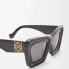 Beveled Cateye sunglasses Black Beveled Cateye sunglasses Black