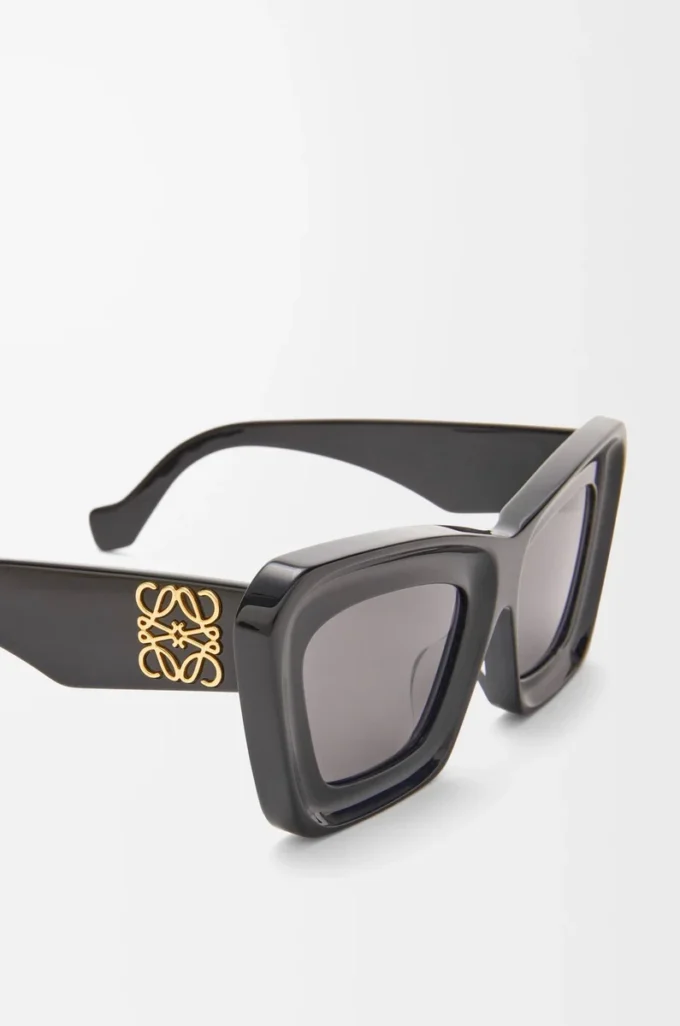 Beveled Cateye sunglasses Black Beveled Cateye sunglasses Black