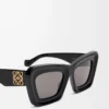 Beveled Cateye sunglasses Black