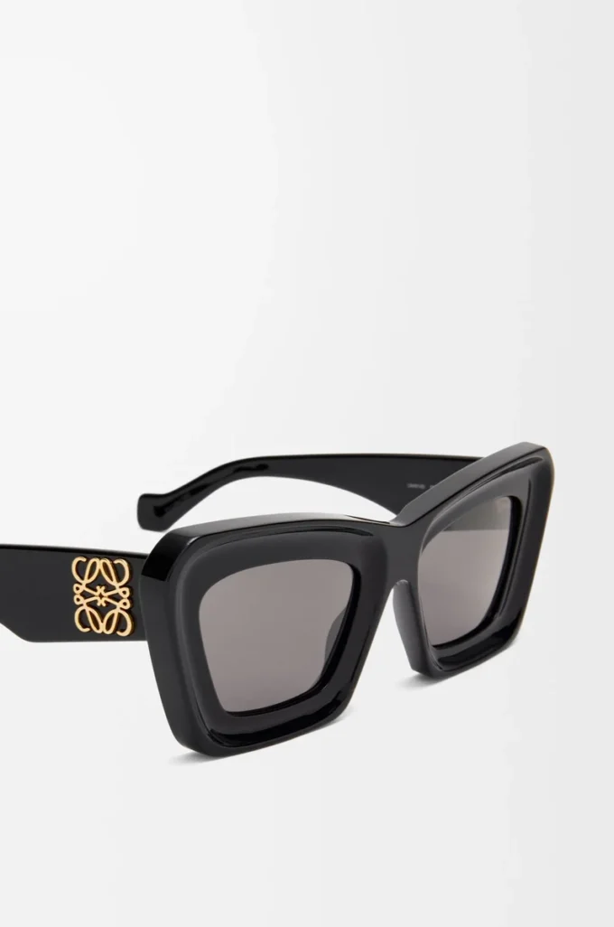 Beveled Cateye sunglasses Black