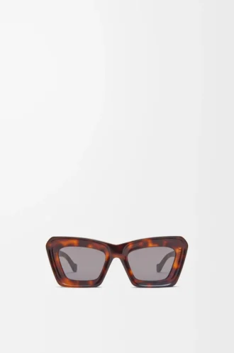 Beveled Cateye sunglasses Havana
