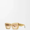 Beveled Cateye sunglasses Transparent Olive Beveled Cateye sunglasses Transparent Olive