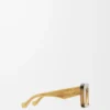 Beveled Cateye sunglasses Transparent Olive Beveled Cateye sunglasses Transparent Olive
