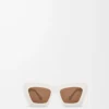 Beveled Cateye sunglasses White/Ivory Beveled Cateye sunglasses White/Ivory
