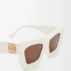 Beveled Cateye sunglasses White/Ivory Beveled Cateye sunglasses White/Ivory