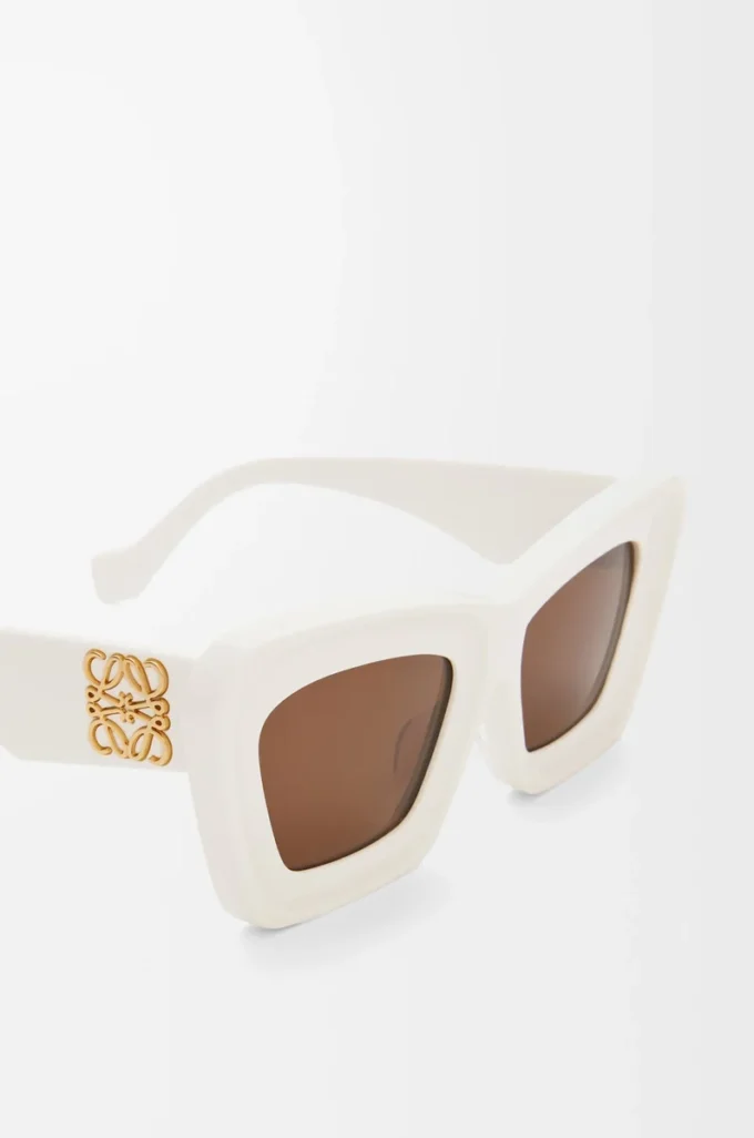 Beveled Cateye sunglasses White/Ivory Beveled Cateye sunglasses White/Ivory