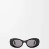 Beveled Oval Maxi Anagram sunglasses Black Beveled Oval Maxi Anagram sunglasses Black
