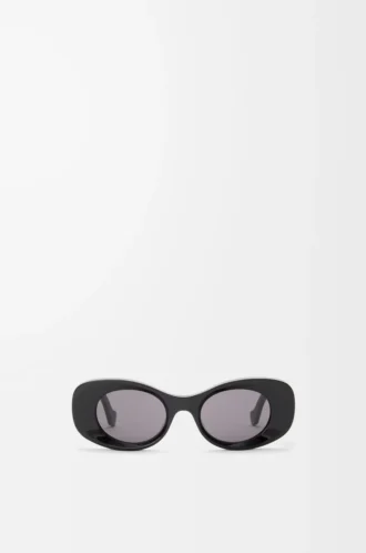 Beveled Oval Maxi Anagram sunglasses Black