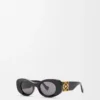 Beveled Oval Maxi Anagram sunglasses Black Beveled Oval Maxi Anagram sunglasses Black