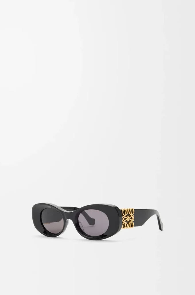 Beveled Oval Maxi Anagram sunglasses Black Beveled Oval Maxi Anagram sunglasses Black