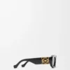 Beveled Oval Maxi Anagram sunglasses Black Beveled Oval Maxi Anagram sunglasses Black
