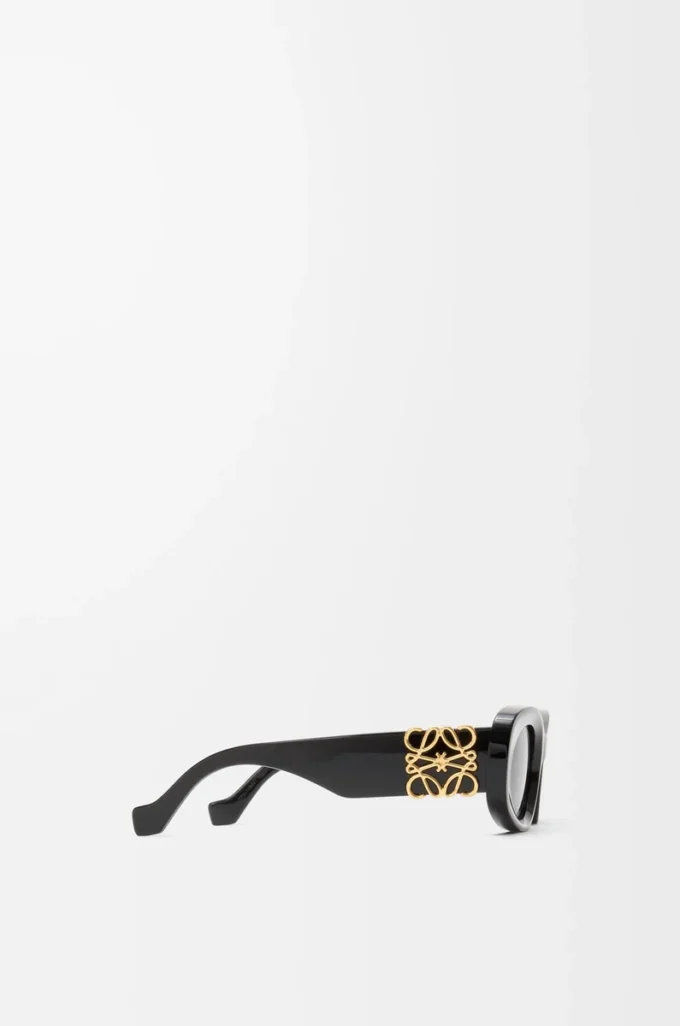 Beveled Oval Maxi Anagram sunglasses Black Beveled Oval Maxi Anagram sunglasses Black