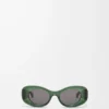 Beveled Oval Maxi Anagram sunglasses Dark Green Beveled Oval Maxi Anagram sunglasses Dark Green