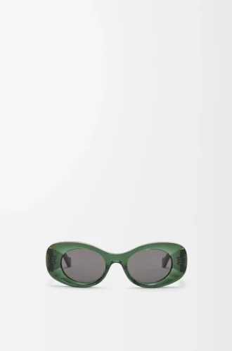 Beveled Oval Maxi Anagram sunglasses Dark Green