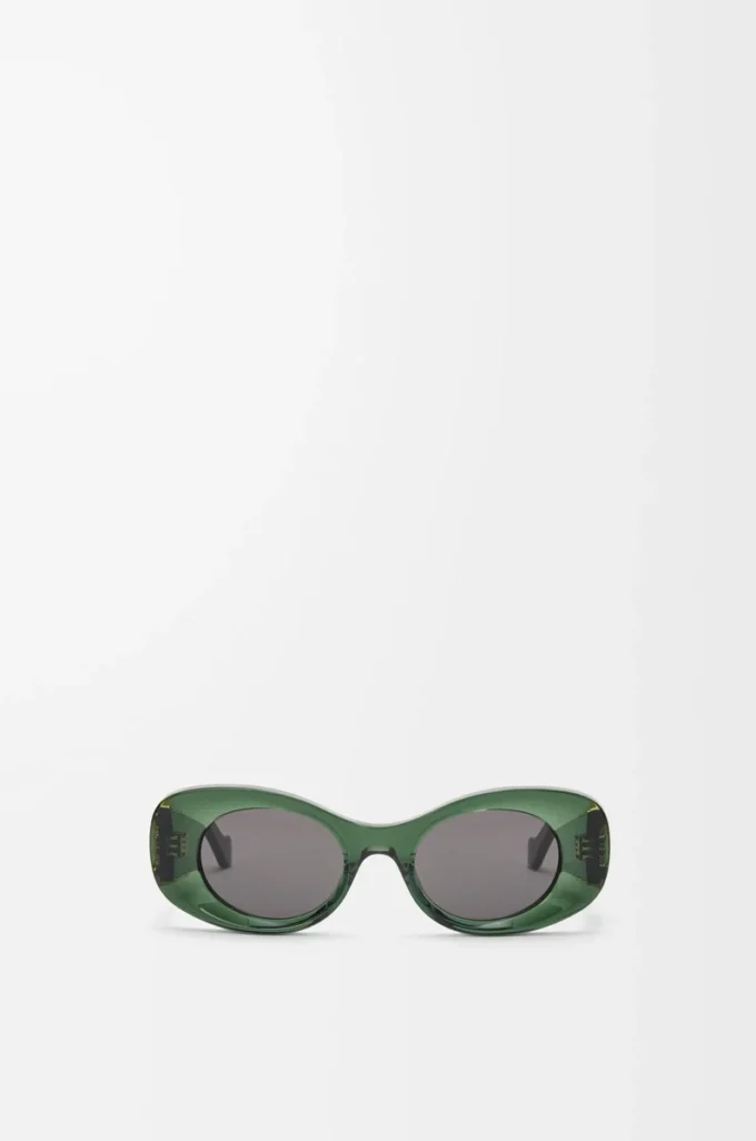 Beveled Oval Maxi Anagram sunglasses Dark Green Beveled Oval Maxi Anagram sunglasses Dark Green