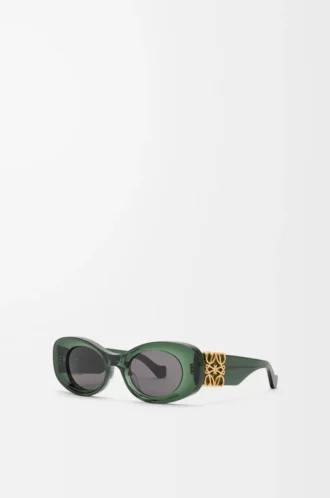 Beveled Oval Maxi Anagram sunglasses Dark Green