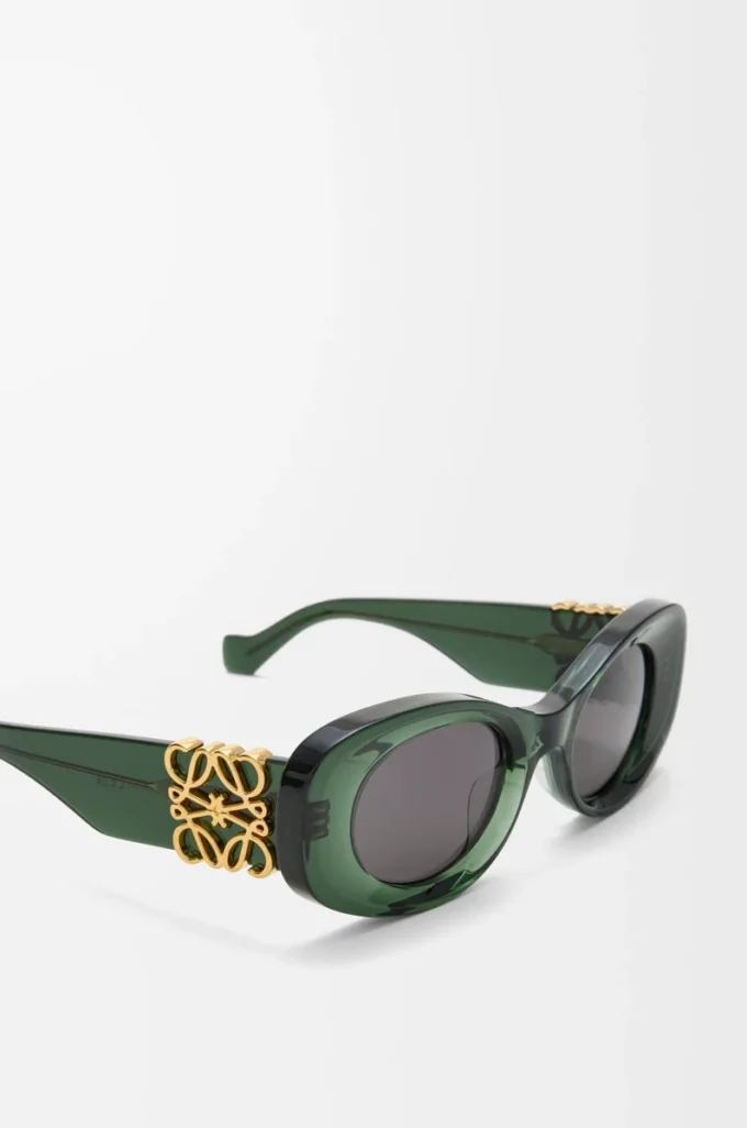 Beveled Oval Maxi Anagram sunglasses Dark Green Beveled Oval Maxi Anagram sunglasses Dark Green