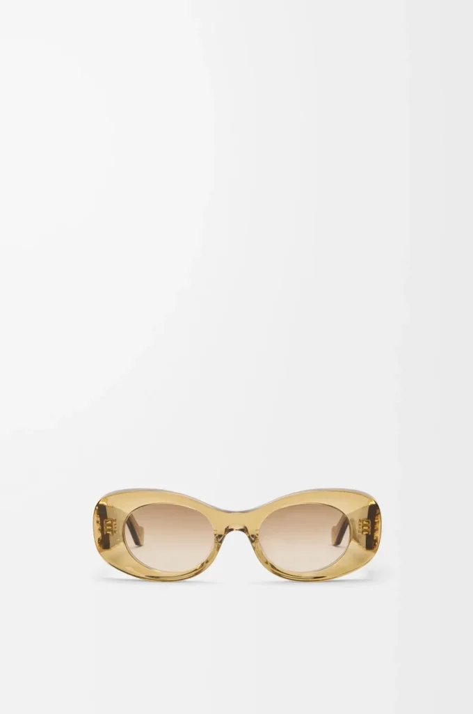 Beveled Oval Maxi Anagram sunglasses Transparent Olive Beveled Oval Maxi Anagram sunglasses Transparent Olive