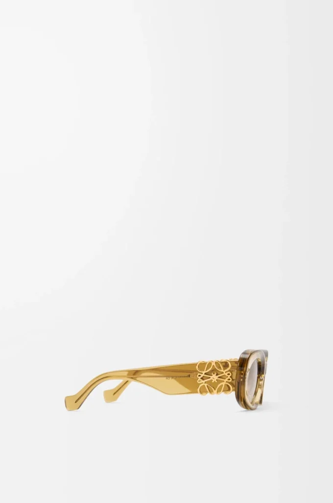 Beveled Oval Maxi Anagram sunglasses Transparent Olive Beveled Oval Maxi Anagram sunglasses Transparent Olive