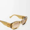 Beveled Oval Maxi Anagram sunglasses Transparent Olive Beveled Oval Maxi Anagram sunglasses Transparent Olive