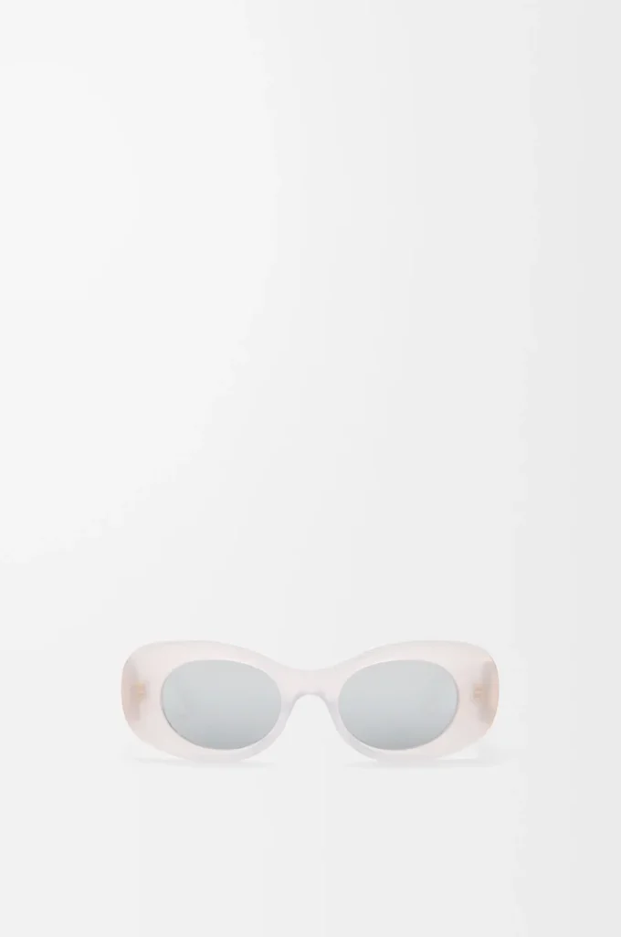 Beveled Oval Maxi Anagram sunglasses White Beveled Oval Maxi Anagram sunglasses White