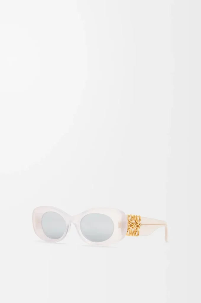 Beveled Oval Maxi Anagram sunglasses White Beveled Oval Maxi Anagram sunglasses White