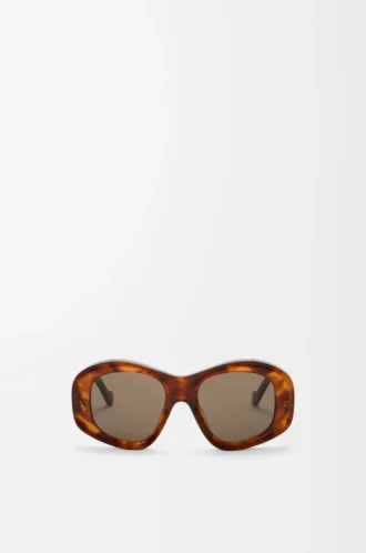 Beveled Pentagon sunglasses Havana