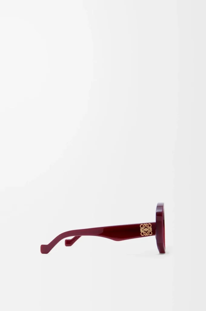 Beveled Pentagon sunglasses Milky Burgundy