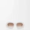 Beveled Pentagon sunglasses Milky Ivory Beveled Pentagon sunglasses Milky Ivory
