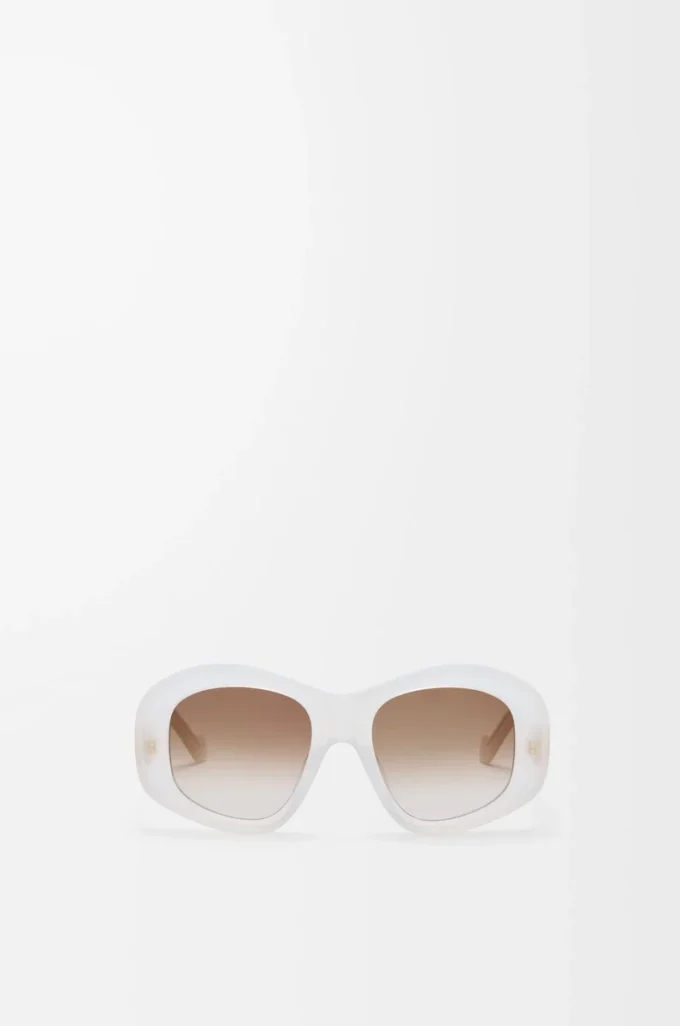 Beveled Pentagon sunglasses Milky Ivory Beveled Pentagon sunglasses Milky Ivory