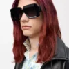 Beveled Square Maxi Anagram sunglasses Black Beveled Square Maxi Anagram sunglasses Black