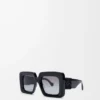 Beveled Square Maxi Anagram sunglasses Black Beveled Square Maxi Anagram sunglasses Black