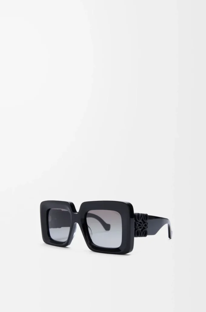 Beveled Square Maxi Anagram sunglasses Black Beveled Square Maxi Anagram sunglasses Black