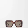 Beveled Square Maxi Anagram sunglasses Havana Beveled Square Maxi Anagram sunglasses Havana