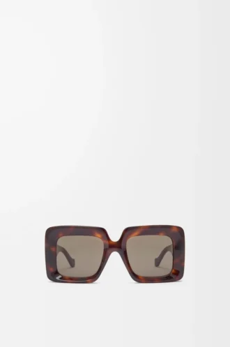 Beveled Square Maxi Anagram sunglasses Havana
