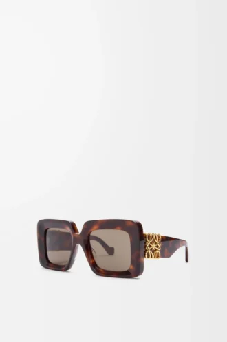 Beveled Square Maxi Anagram sunglasses Havana