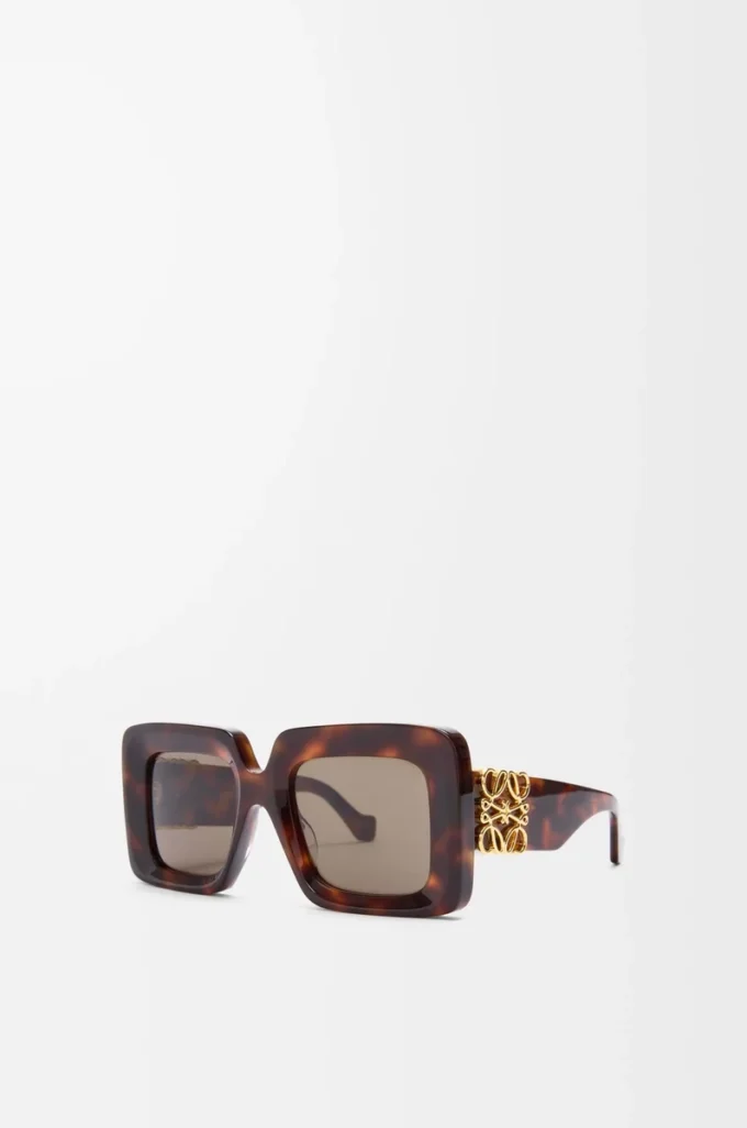 Beveled Square Maxi Anagram sunglasses Havana Beveled Square Maxi Anagram sunglasses Havana