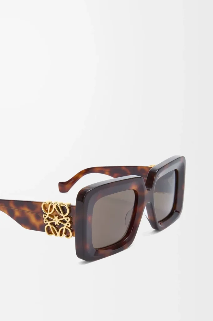 Beveled Square Maxi Anagram sunglasses Havana Beveled Square Maxi Anagram sunglasses Havana