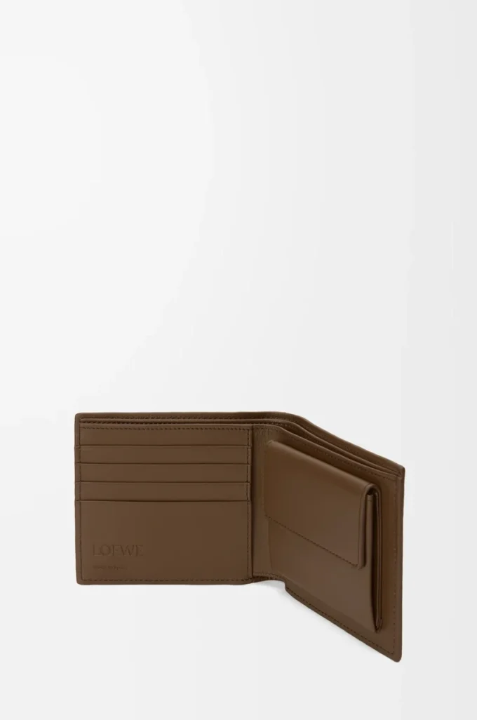Bifold coin wallet in deerskin Tundra Bifold coin wallet in deerskin Tundra