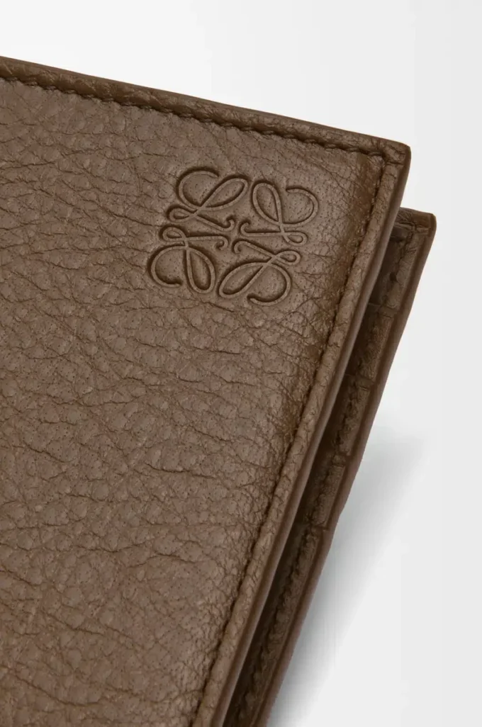 Bifold coin wallet in deerskin Tundra Bifold coin wallet in deerskin Tundra