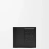 Bifold coin wallet in satin calfskin Black Bifold coin wallet in satin calfskin Black