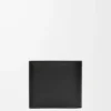 Bifold coin wallet in satin calfskin Black Bifold coin wallet in satin calfskin Black