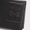 Bifold coin wallet in satin calfskin Black Bifold coin wallet in satin calfskin Black