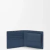 Bifold coin wallet in satin calfskin Indigo Dye Bifold coin wallet in satin calfskin Indigo Dye