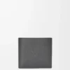 Bifold coin wallet in soft grained calfskin Anthracite Bifold coin wallet in soft grained calfskin Anthracite