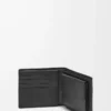 Bifold coin wallet in soft grained calfskin Black Bifold coin wallet in soft grained calfskin Black