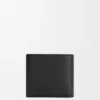 Bifold coin wallet in soft grained calfskin Black Bifold coin wallet in soft grained calfskin Black