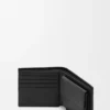 Bifold coin wallet in textured classic calfskin Black Bifold coin wallet in textured classic calfskin Black