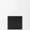 Bifold coin wallet in textured classic calfskin Black Bifold coin wallet in textured classic calfskin Black